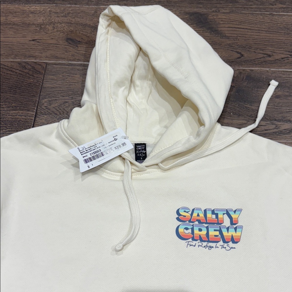 NWT - Salty Crew Women's Off-White Hoodie